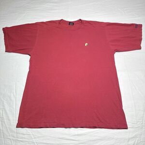 Vintage 1990s Polo By Ralph Lauren P Logo‎ Embroidered Red T-Shirt Size XL